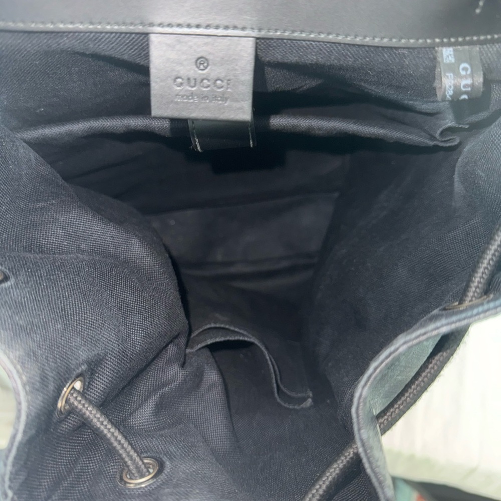 GUCCI men’s back pack. Model GG black backpack. - Picture 6 of 10